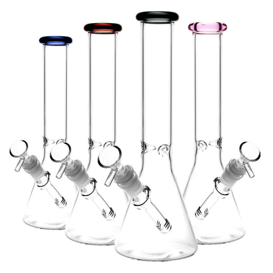 Classic Glass Beaker Water Pipe 14"