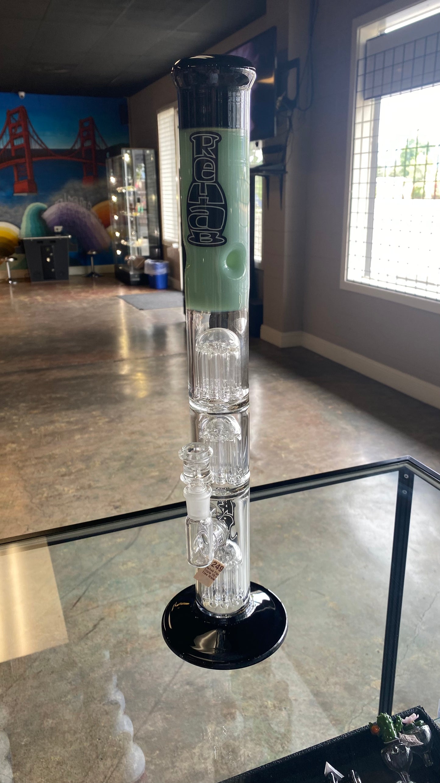 Rehab Fixed Triple 10-Arm Tree Waterpipe