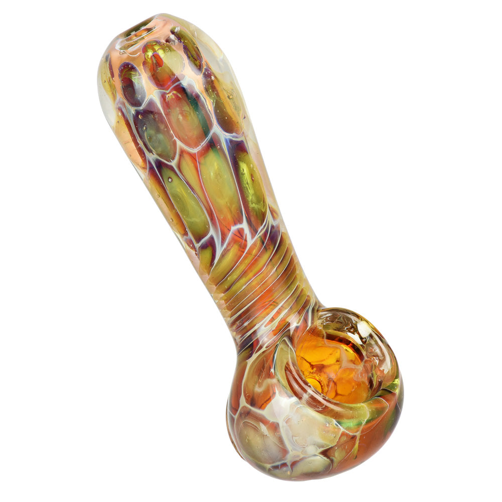 Golden Sea Turtle Shell Design Hand Pipe 3.75"