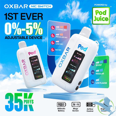 Oxbar Nic Switch Disposable 35k Puffs 0-5%