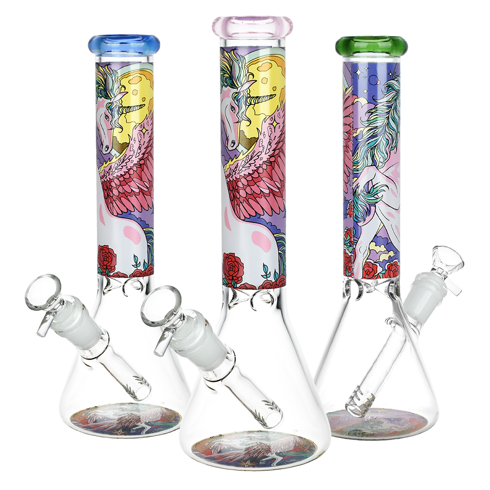 Unicorn Glass Beaker Water Pipe