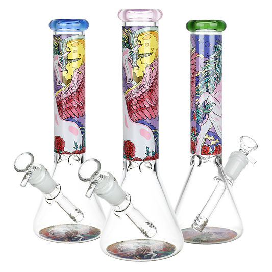 Unicorn Glass Beaker Water Pipe