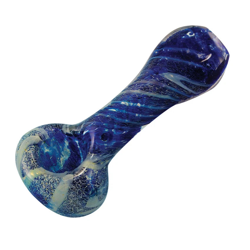 Twisted Dusk Frit Spoon Pipe