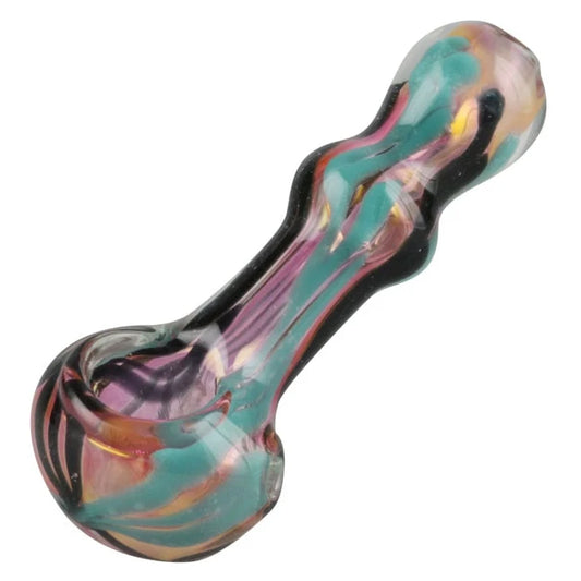 Gold Fumed Wigwag Hand pipe