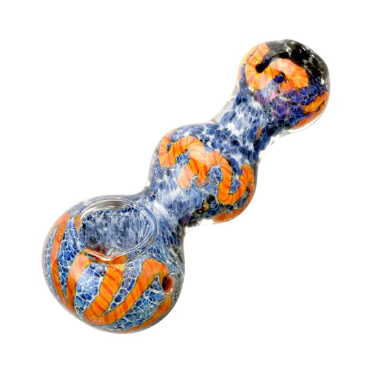 Stone Frit Squiggle Spoon Pipe