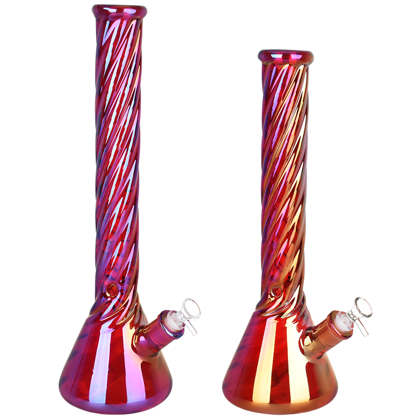 Spiral Neck Beaker Water Pipe