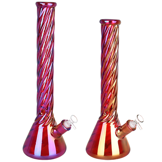 Spiral Neck Beaker Water Pipe