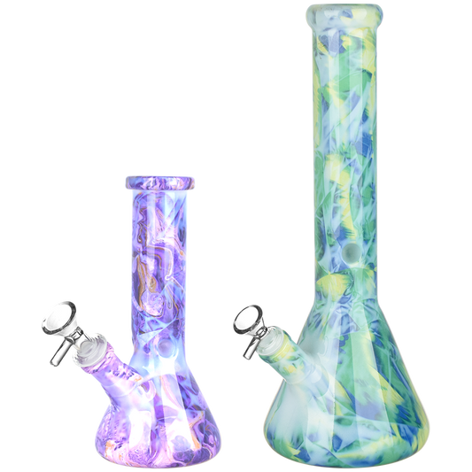 Marbled Beaker Water Pipe - Colors Vary