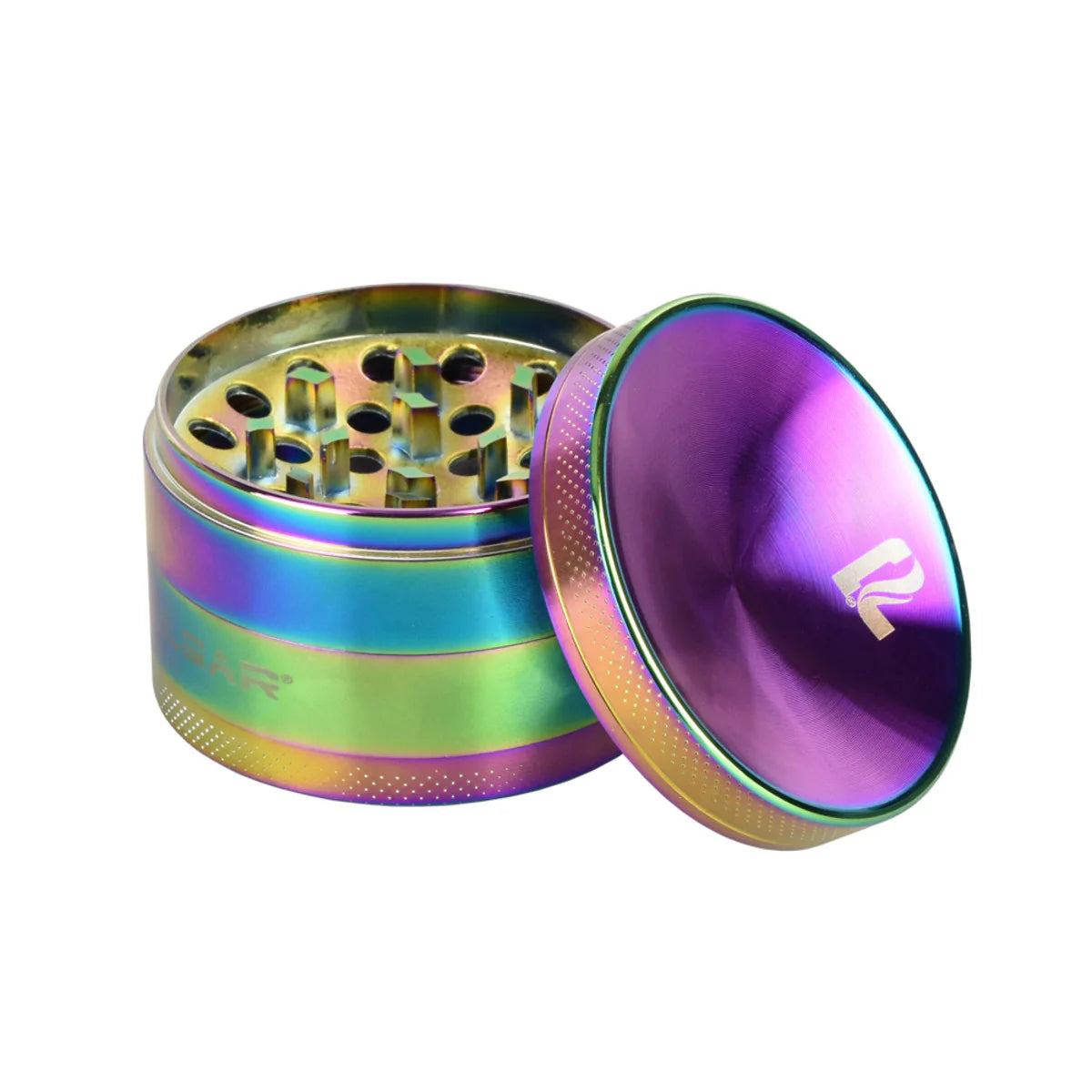 Rainbow Anodized Aluminum Grinder 4pc 2.5"