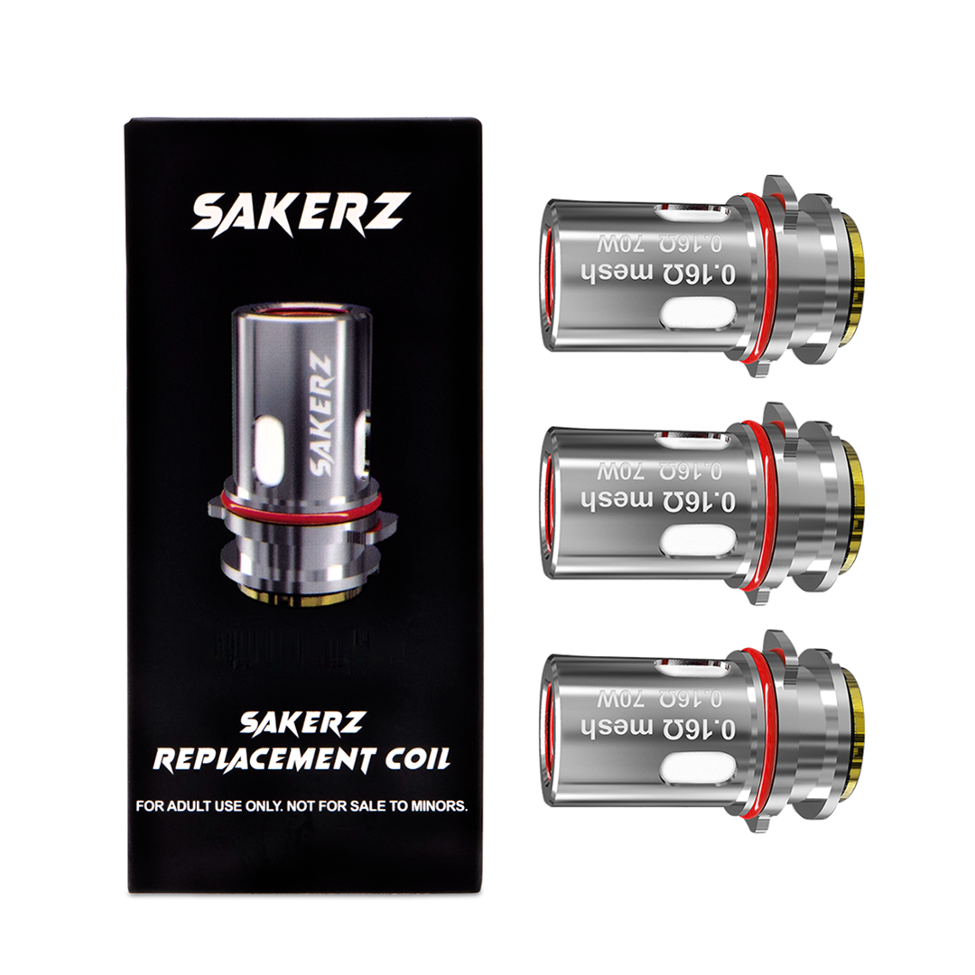 Sakerz Coils 0.16ohm Mesh (3-Pack) (70W)