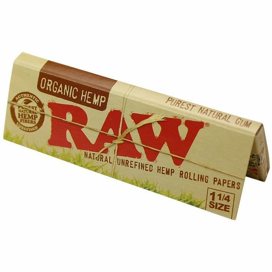 RAW Organic Hemp Papers King (32/Pack)