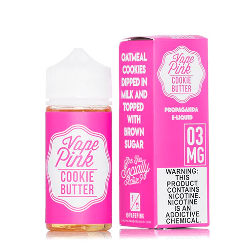 Zero Nicotine - Vape PINK - Cookie Butter TFN 100ml 00mg