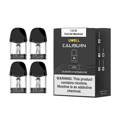 Caliburn A3 Pods (4-Pack) 1.0ohm