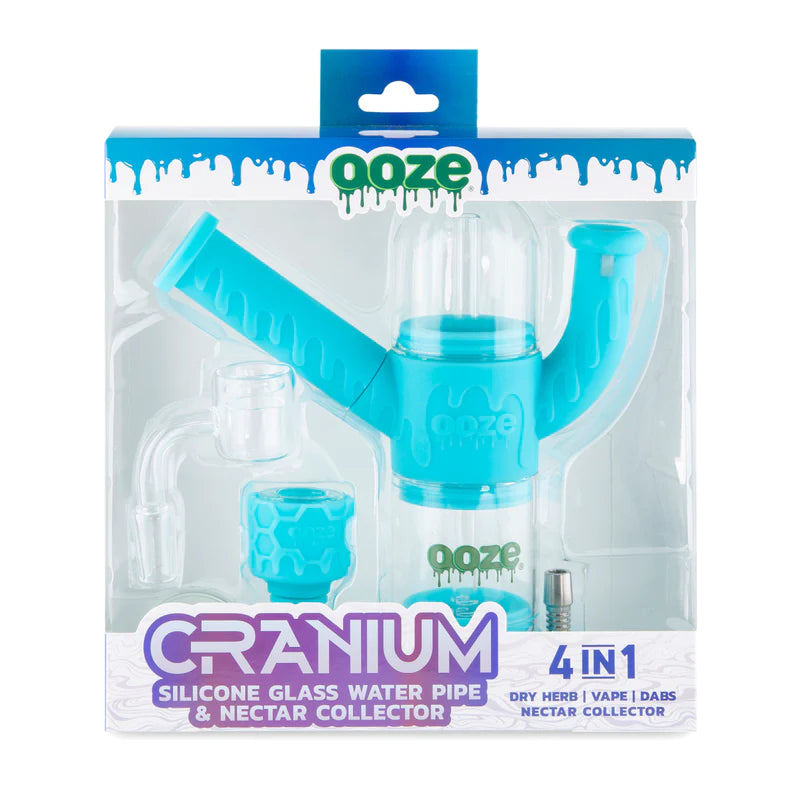OOZE 4-In-1 CRANIUM Hybrid Silicone Nectar Collector / Water Pipe