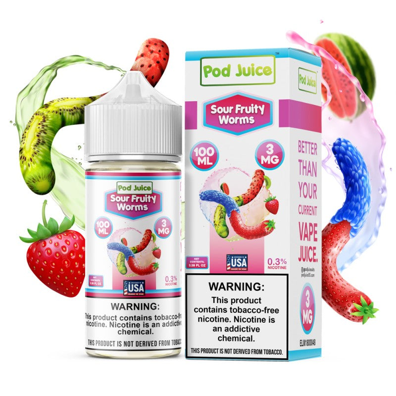Sour Fruity Worms 100ml