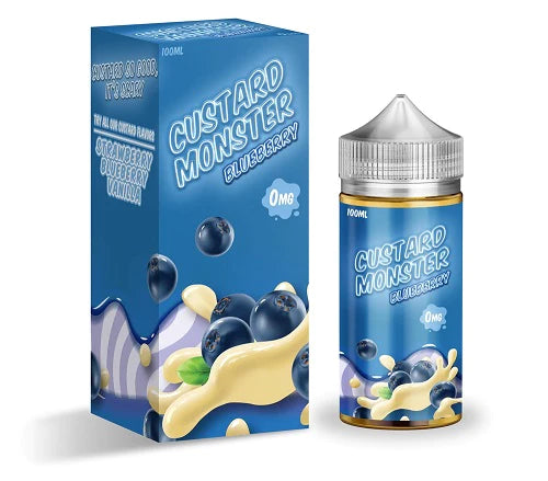 Zero Nicotine - Custard Monster Blueberry 100ml 00mg