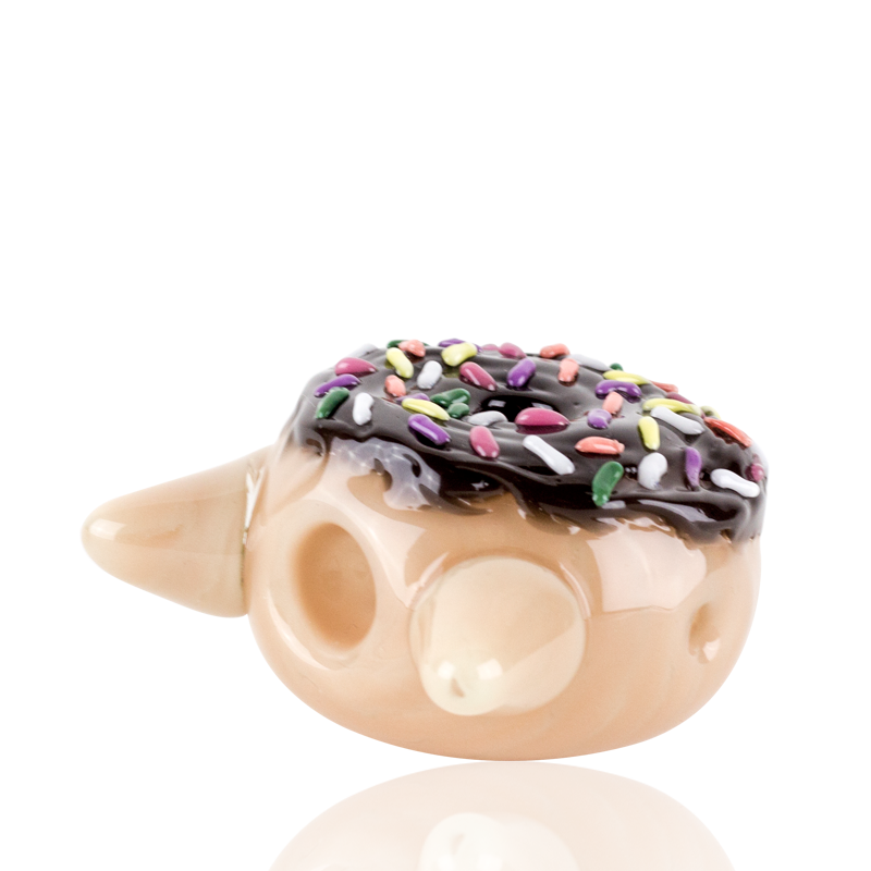 Empire Glassworks Dry Pipe - Chocolate Kitty Donut