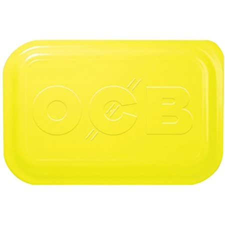 OCB Medium Rolling Tray Lid Yellow